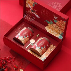 Hồng Trà Chính Sơn Tiểu Chủng - Hộp Quà SET HOA KHAI PHÚ QUÝ