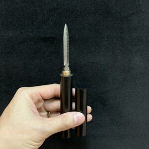 Dao Tách Trà Phổ Nhĩ Cán Gỗ - góc 3