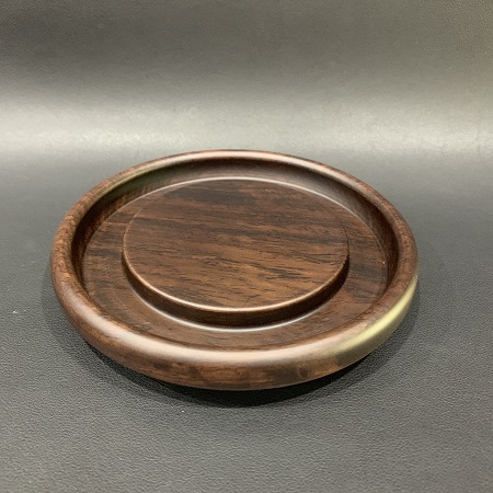 Đế Ấm Trà Gỗ Gụ Tròn - góc 2