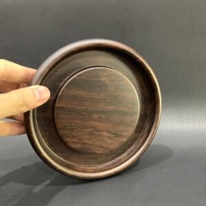 Đế Ấm Trà Gỗ Gụ Tròn - góc 4