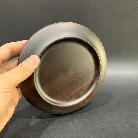 Đế Ấm Trà Gỗ Gụ Tròn - góc 5