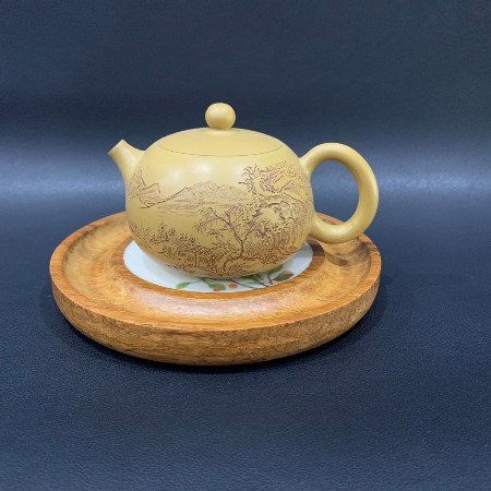 Đế Ấm Trà Gỗ Epoxy - góc 2