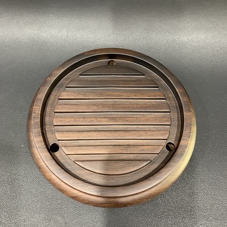 Đế Ấm Trà Gỗ Gụ Thoát Nước - góc 2