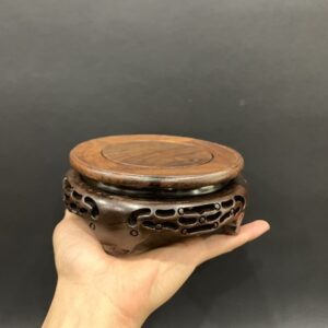 Đế Ấm Trà Gỗ Gụ - góc 2