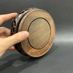 Đế Ấm Trà Gỗ Gụ - góc 4