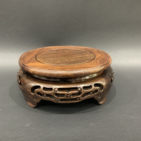 Đế Ấm Trà Gỗ Gụ - góc chính