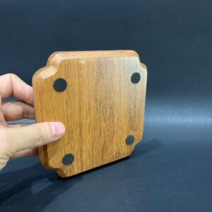 Đế Ấm Trà Gỗ Vuông Epoxy - góc 5