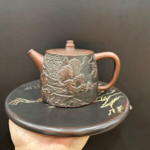 Đế Ấm Trà Tử Sa Hỏa Biến 17.5cm - góc 4