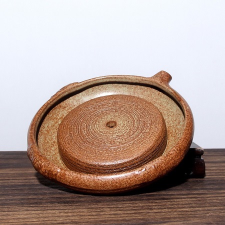 Đế Ấm Trà Tử Sa Thuyền 16x4cm - góc minh họa setup