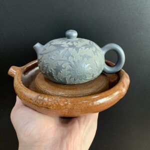 Đế Ấm Trà Tử Sa Thuyền 16x4cm - góc 1