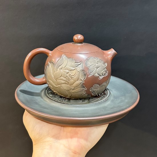 Đế Ấm Trà Bakelite 16x3cm - góc chính