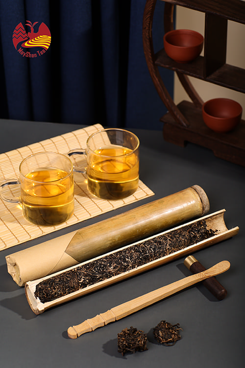 Hồng Trà Ống Lam 100g – Mây Trà Shan