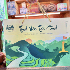 Hộp Quà Tặng Cao Cấp Tinh Vân Trà Cảnh – Bộ 3 Tuyệt Phẩm Trà Shan Tuyết