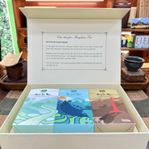 Hộp Quà Tặng Cao Cấp Tinh Vân Trà Cảnh – Bộ 3 Tuyệt Phẩm Trà Shan Tuyết