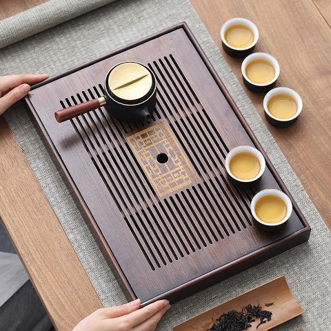 Khay Trà Tre Màu Gỗ - góc 2