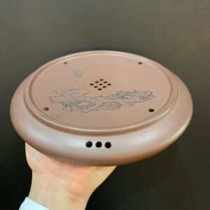 Thuyền Trà Tử Sa Dưỡng Ấm Cỡ Lớn Đáy Tào Thanh - góc 2