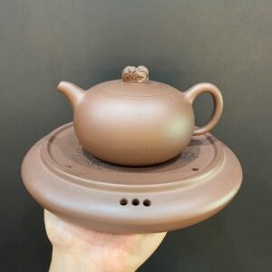 Thuyền Trà Tử Sa Dưỡng Ấm Cỡ Lớn Đáy Tào Thanh - góc 3