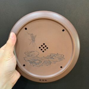 Thuyền Trà Tử Sa Dưỡng Ấm Cỡ Lớn Đáy Tào Thanh - góc 1