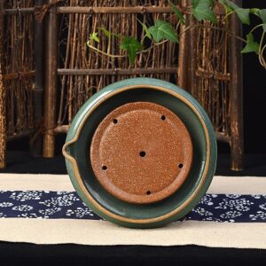 Thuyền Trà Tử Sa Tráng Men Dưỡng Ấm - góc 2