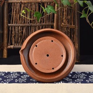 Thuyền Trà Tử Sa Tráng Men Dưỡng Ấm - góc 1