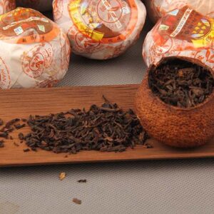 Trà Phổ Nhĩ Quýt Thùng Gỗ