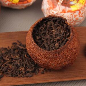 Trà Phổ Nhĩ Quýt Thùng Gỗ