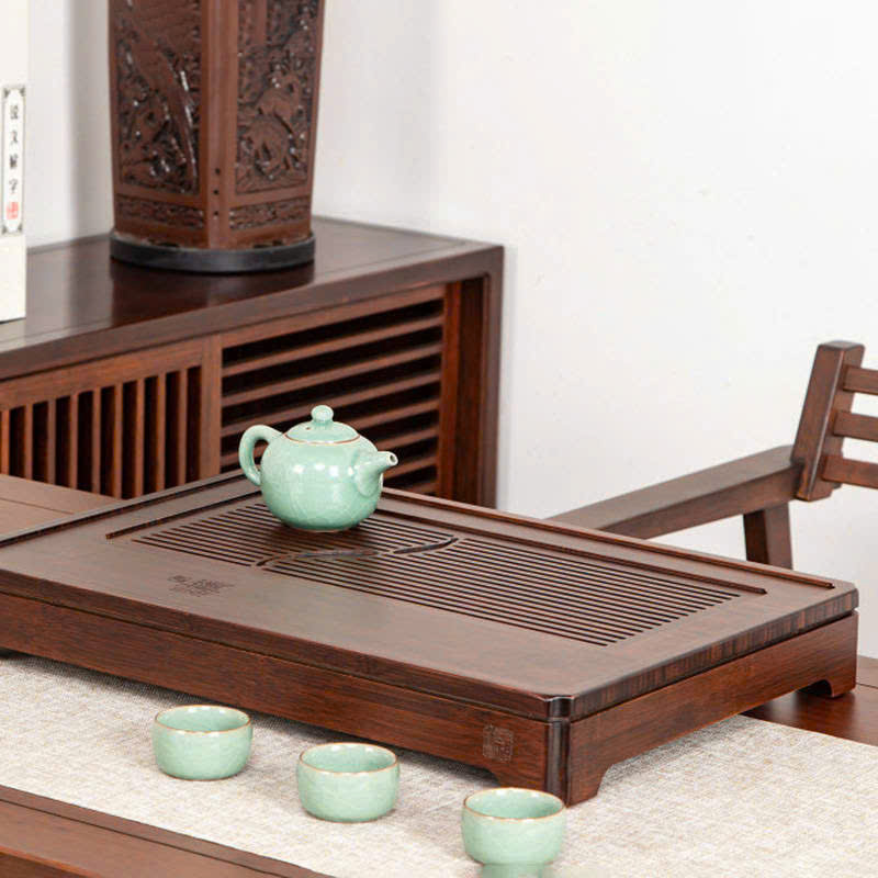 Khay Trà Tre - góc cận chất liệu