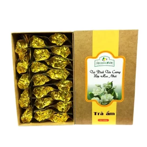 Trà Đinh Ướp Hoa Nhài 200g - Tinh Hoa Quà Tặng (Hộp 20 Gói x 10g)