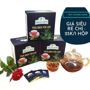 Trà Đen Túi Lọc Tân Cương Xanh 40g - Giấy Lọc Đức (Hồng Trà túi lọc)