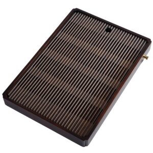 Khay Trà Tre 40x28cm Đựng Ấm Chén Dạng Hộp Màu Gỗ Đẹp