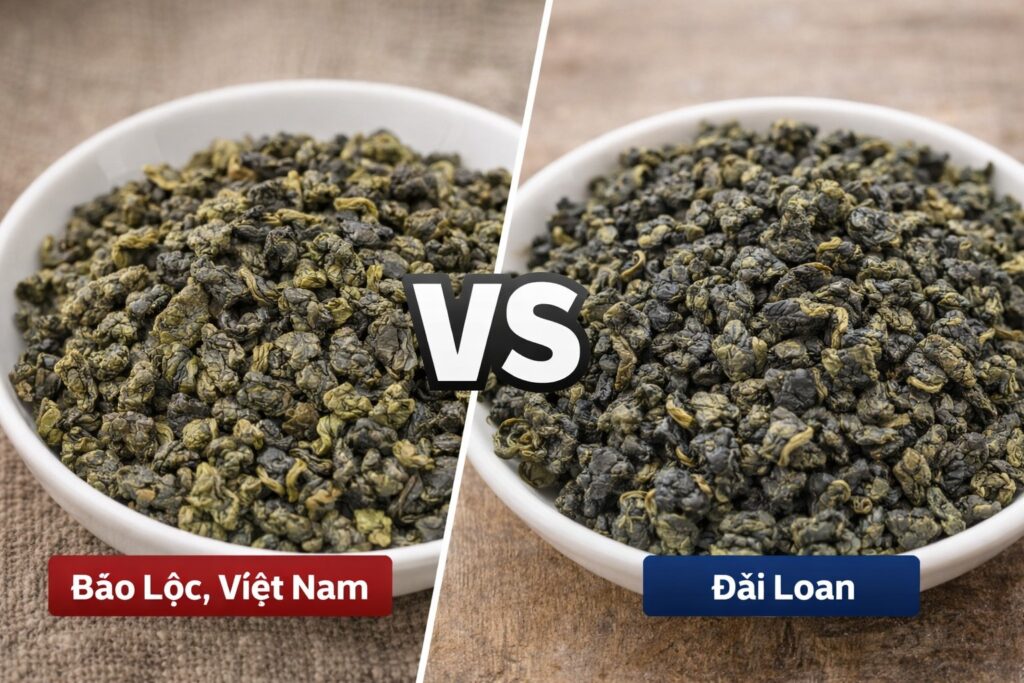 So sánh trà Ô long Bảo Lộc và Đài Loan loại nào ngon hơn