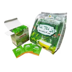 Trà Xanh Túi Lọc Tân Cương Xanh - Túi 100 Gói (Tiết Kiệm & Tiện Lợi)