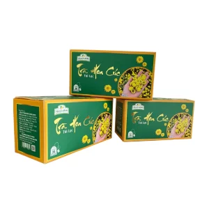 Trà Hoa Cúc Túi Lọc Tân Cương Xanh - Giấy Lọc Nhật Bản (Hộp 40g)