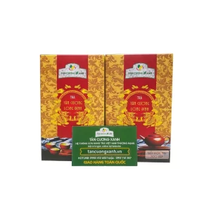 Trà Tân Cương Long Đình 200g - Trà Móc Câu 1 Tôm 1 Lá (Tân Cương Xanh)