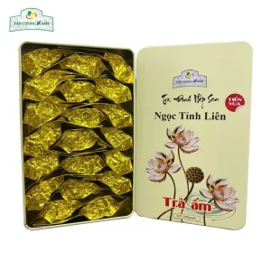 Trà Sen Ngọc Tỉnh Liên Tiến Vua 200g - Tuyệt Phẩm Đinh Ngọc (Hộp Vàng Kim)