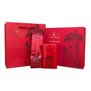 Bộ Trà Ô Long Hứng Dừa 200g - Hộp Quà Tặng Cao Cấp (Kèm Túi Giấy)