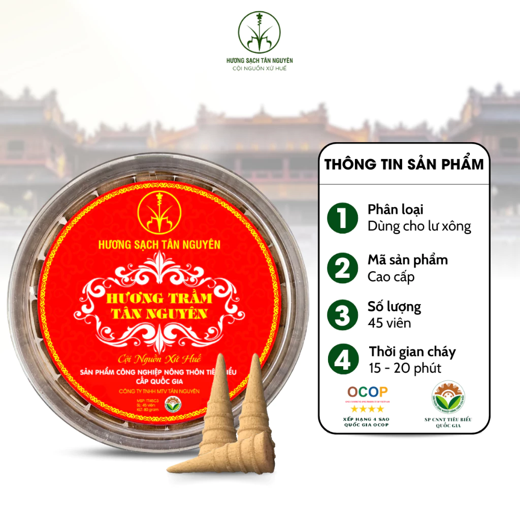 Nụ Trầm Hương Cao Cấp Hộp 45 Viên - Trầm Nụ 100% Thiên Nhiên Tân Nguyên - Ảnh 4