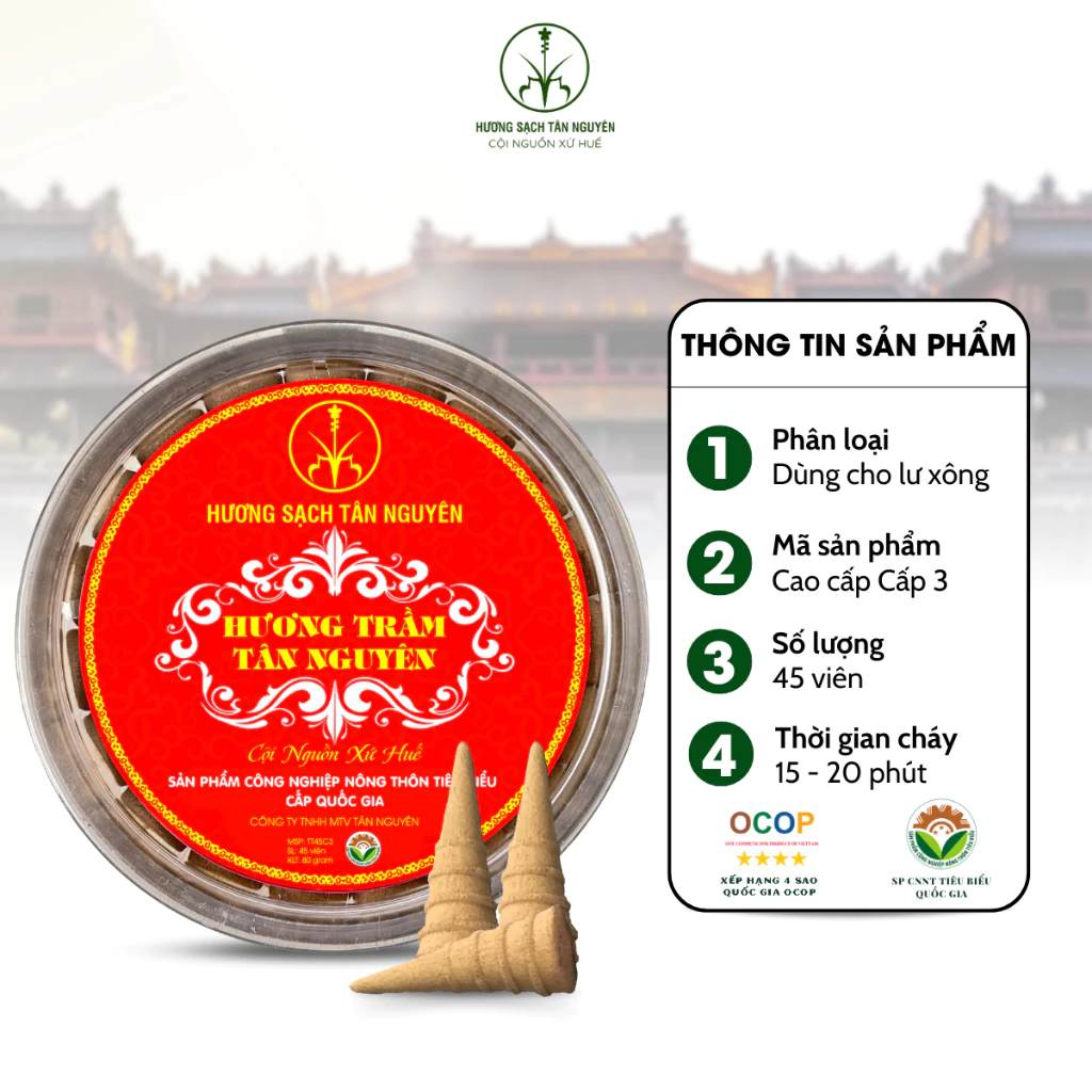 Nụ Trầm Hương Cao Cấp Hộp 45 Viên - Trầm Nụ 100% Thiên Nhiên Tân Nguyên - Ảnh 3