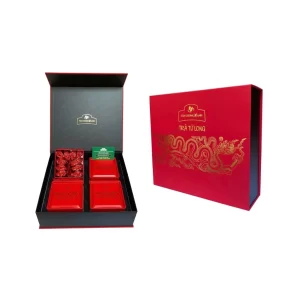 Trà Tân Cương Tứ Long 400g - Kiệt Tác Quà Tặng Thủ Công (Tân Cương Xanh)