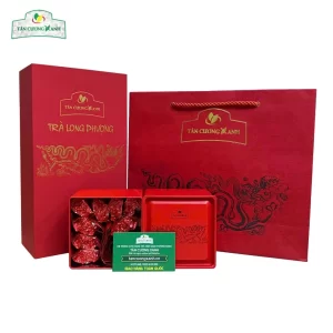 Hộp quà tặng trà Tết sang trọng biếu đối tác