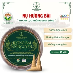 Nụ Hương Bài Tân Nguyên Hộp 45 Viên - Nhang Thơm Thờ Cúng Tự Nhiên