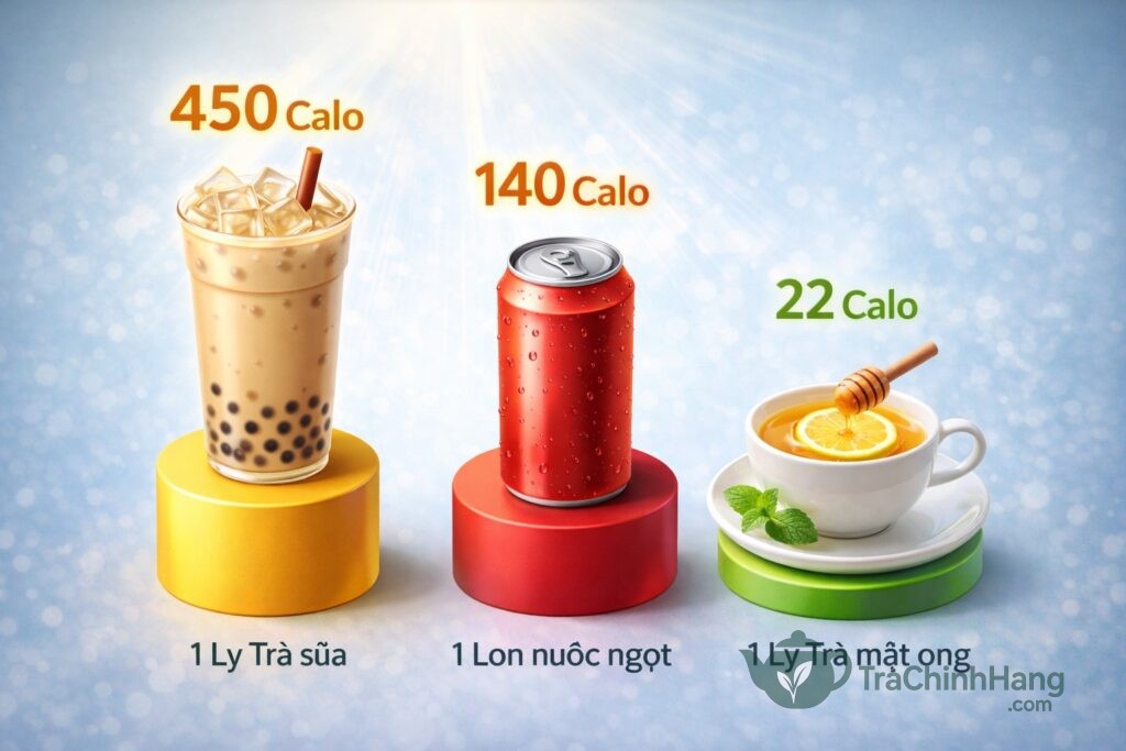 So sánh lượng calo trong mật ong và đường tinh luyện