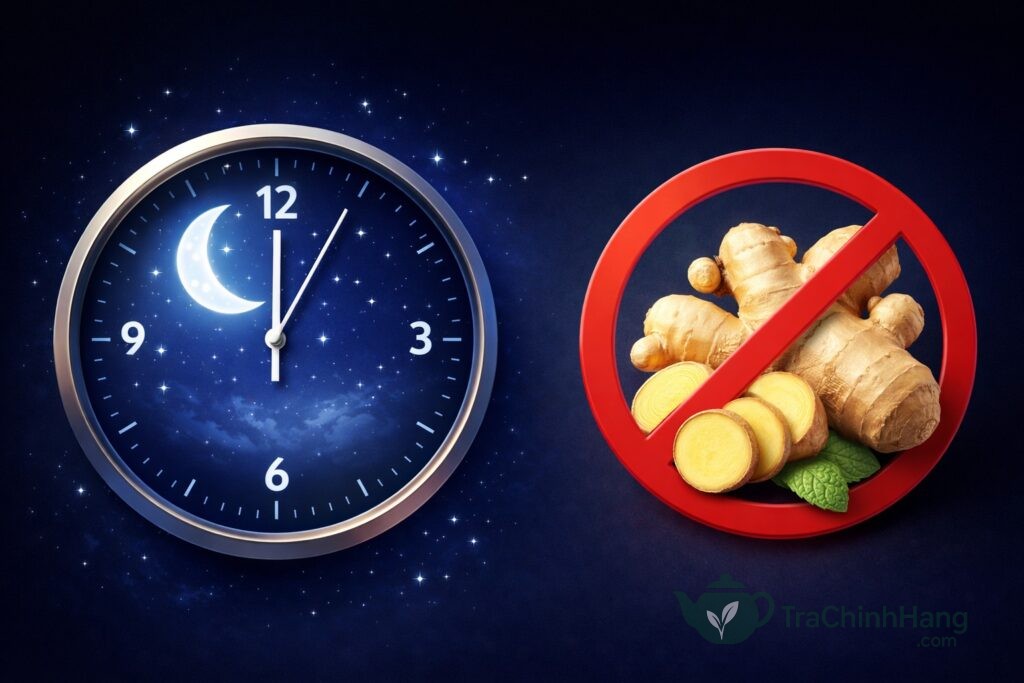 Sự cân bằng âm dương trong cơ thể bị phá vỡ nếu uống gừng buổi tối