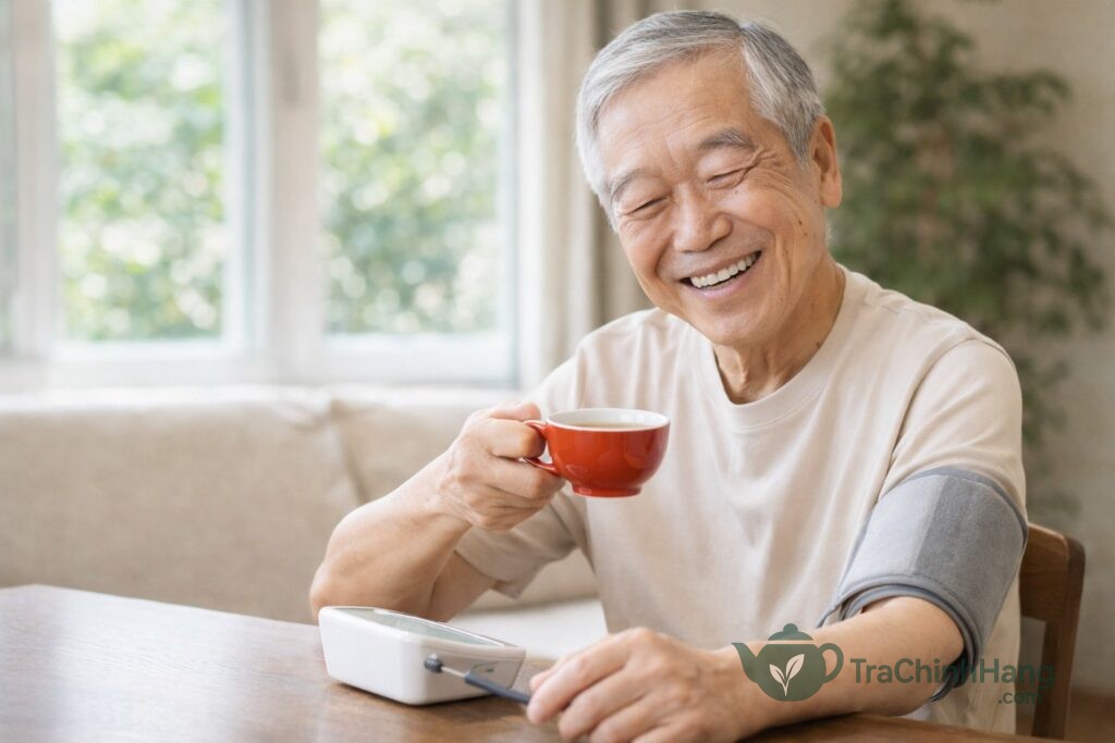 Tác dụng của hồng trà với tim mạch người trung niên