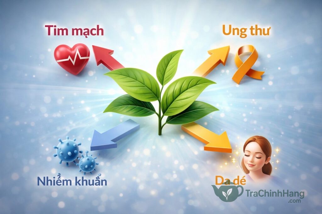 Hoạt chất EGCG là gì và cấu trúc hóa học của nó trong lá trà xanh