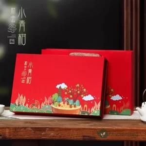 Hộp quà Trà Phổ Nhĩ Quýt (Tiểu Thanh Cam) Tân Hội biếu Tết
