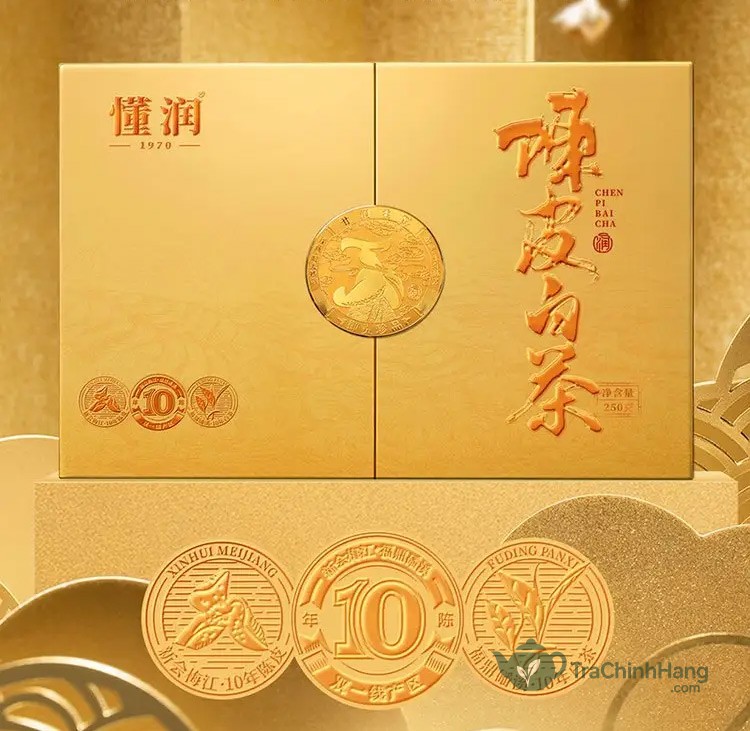 Trà Trần Bì Bạch Trà 10 Năm - Hộp Quà 50 Gói (Dongrun) - Ảnh 7