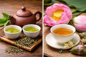 Nên uống Trà Xanh hay Trà Sen tùy thuộc vào gu thưởng thức của bạn