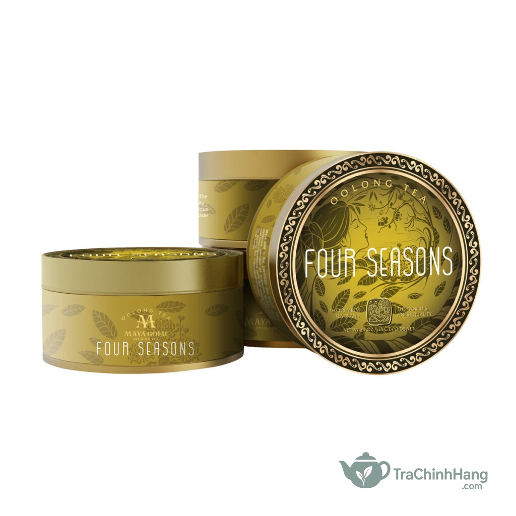 Trà Olong Four Seasons MayaGold hương hoa cỏ tự nhiên hộp 120g