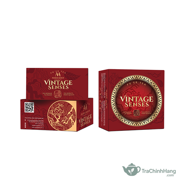 Trà Phổ Nhĩ cổ thụ Vintage Senses MGP hộp 90g